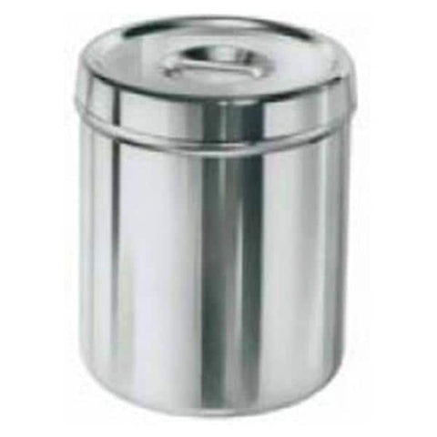 Polarware Jar Dressing 4-7/8x6-1/4" 1.88qt Slvr SS W/ Stainless Steel Cover Each - 2J