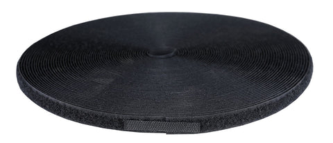 1/2" loop material, 25 yard dispenser box, black