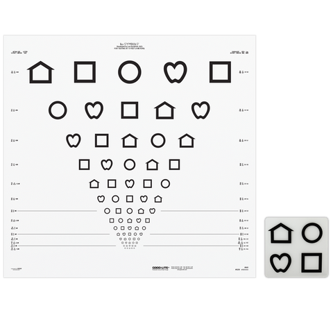 LEA SYMBOLS® ETDRS TRANSLUCENT DISTANCE CHARTS (13 FEET/4 METERS)