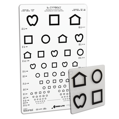 LEA SYMBOLS® 12-LINE TRANSLUCENT DISTANCE CHART