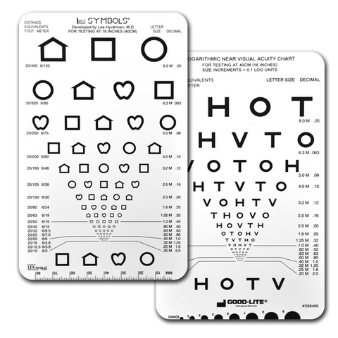LEA SYMBOLS® AND HOTV NEAR ACUITY CARD