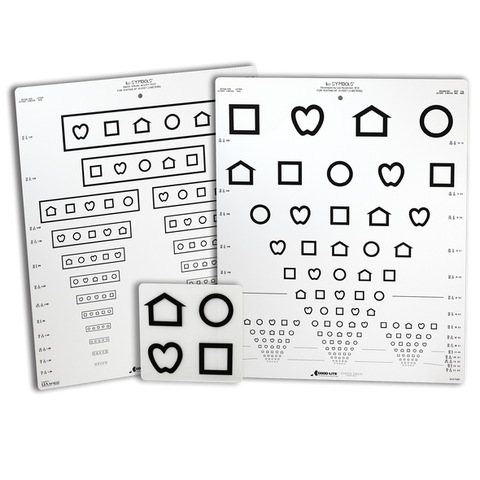 LEA SYMBOLS® 15 LINE PEDIATRIC EYE CHART