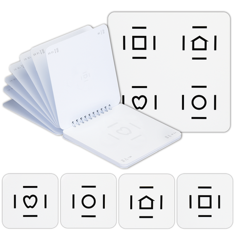 LEA SYMBOLS® CROWDING BAR BOOK IN 2.5% CONTRAST SET