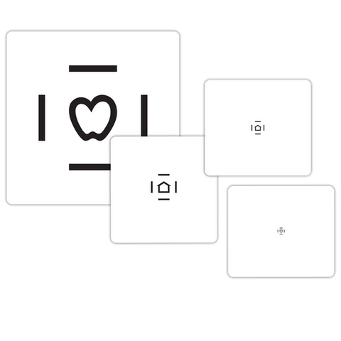 LEA SYMBOLS® SINGLE CARDS WITH CROWDING BARS - 50%