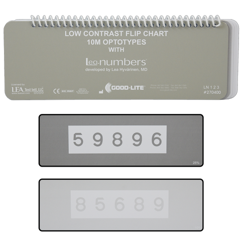 LEA NUMBERS® LOW CONTRAST TEST 10M