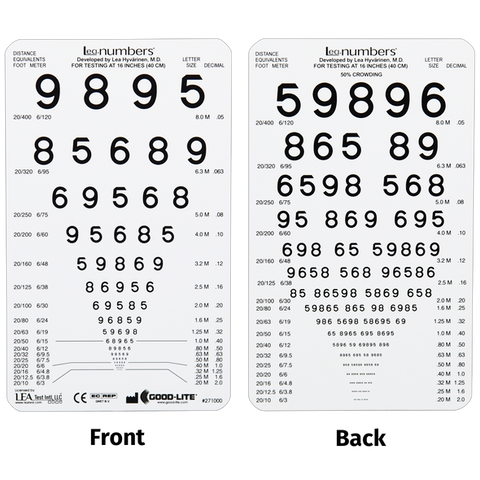 LEA NUMBERS® POCKET-SIZED NEAR CARDS