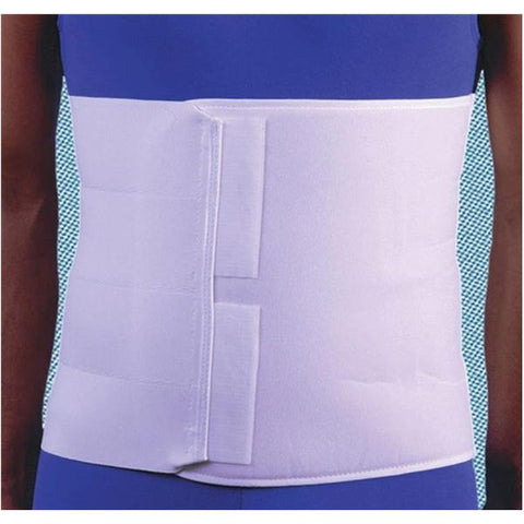 Frank Stubbs Co Inc Binder Compression Deluxe Adult Abdominal Elastic 4Pnl Wht Size 12" 2X-Large Each - F010847