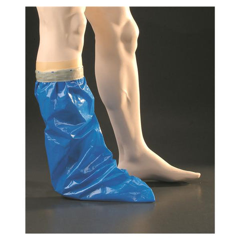 Trademark Corp Cover Cast & Bandage ShowerSafe Waterproof 8x30" Adult Leg Blue Size Small Each - 4410-S