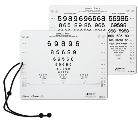LEA NUMBERS® INTERMEDIATE & NEAR VISION CARD