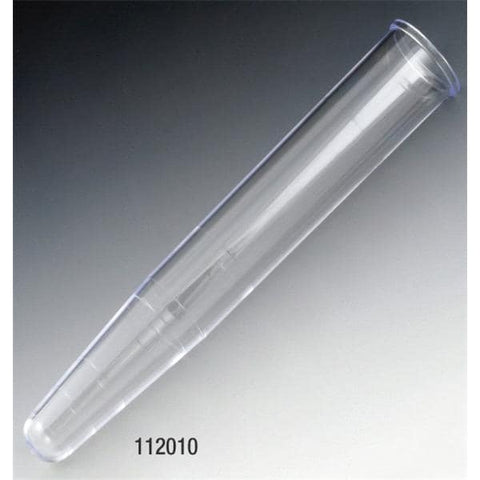 Globe Scientific Inc. Centrifuge Tube Polystyrene 12ml 16x100mm Conical Bottom Non-Sterile 500/Bx - 112010-500