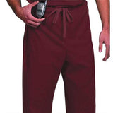 Fashion Seal Scrub Pant 78841 Unisex Medium Burgundy Each - 78841-M