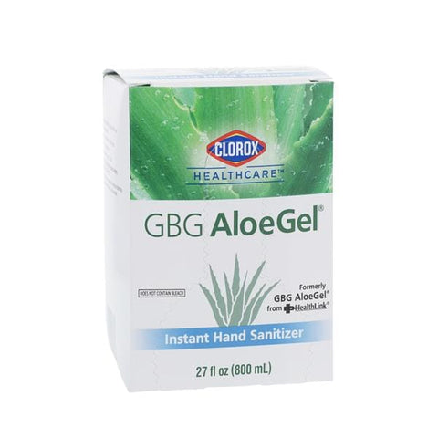 Healthlink Sanitizer Hand Gel GBG AloeGel 65% Ethyl Alcohol 800 mL Each, 12 Each/CA - HCH 32376