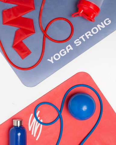 Yoga Strong, Yoga Mat 72" x 24", Red/White/Blue - FE-32-1525