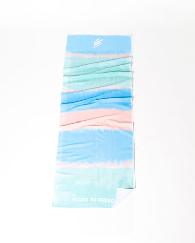Yoga Strong, Anti Slip Towel, Ombre Pastel