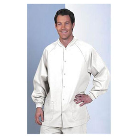 Fashion Seal Jacket Warm-Up White Large Each - 7709-L