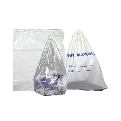 Dukal Corporation Bag Patient Belongings White 20x20" Plastic 250/Ca - DSPB01