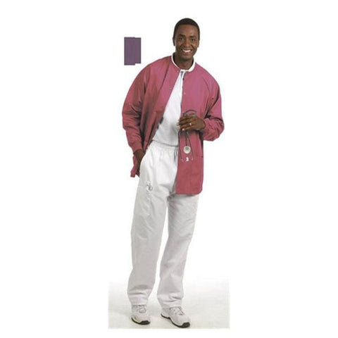 Fashion Seal Jacket Warm-Up Unisex Plum X-Large Each - 7682-XL