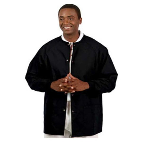 Fashion Seal Jacket Warm-Up Unisex Black 2X Large 2 Pockets Each - 7673-2XL
