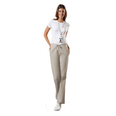 Cherokee Workwear Scrub Pant 4101 Womens X-Large Petite Khaki Each - 4101P-KHKWXL