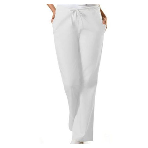 Cherokee Workwear Scrub Pant 4101 Womens Large White Each - 4101-WHTW-L