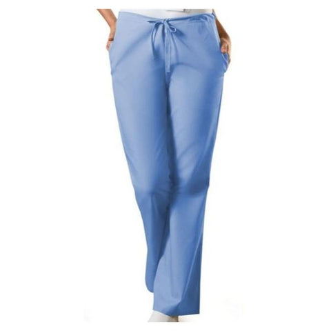 Cherokee Workwear Scrub Pant 4101 Womens X-Large Petite Ceil Blue Each - 4101P-CIEWXL