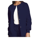Cherokee Workwear Jacket Warm-Up Womens Navy Small 3 Pockets Each - 4350-NAVW-S