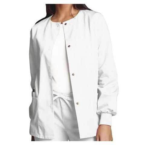 Cherokee Workwear Jacket Warm-Up Womens 5X Large 3 Pockets Each - 4350-WHTW-5X
