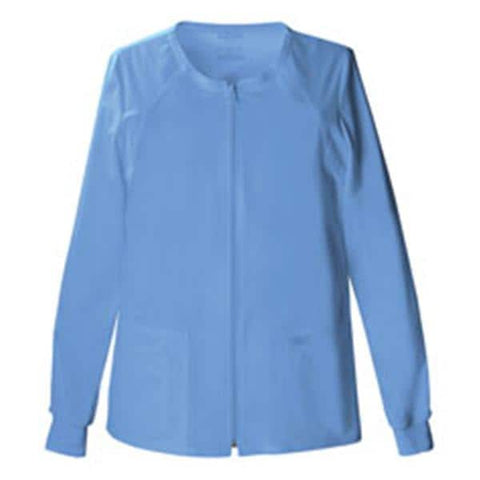 Cherokee Workwear Jacket Womens Ceil Blue 3X Large Each - 4315-CIEW-3X