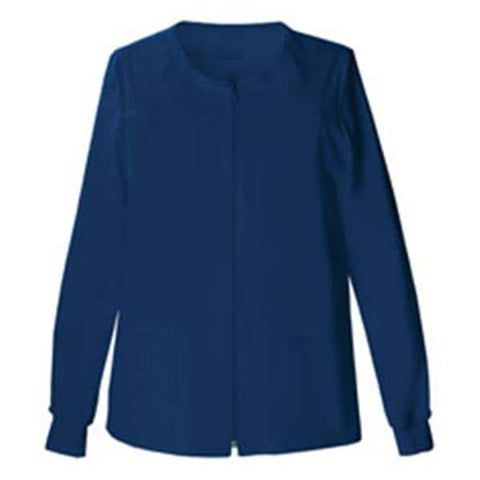Cherokee Workwear Jacket Warm-Up Womens Navy 5X Large 2 Pockets Each - 4315-NAVW-5X