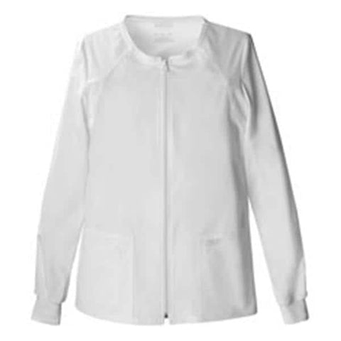 Cherokee Workwear Jacket Warm-Up Womens 3X Large 4 Pockets Each - 4315-WHTW-3X