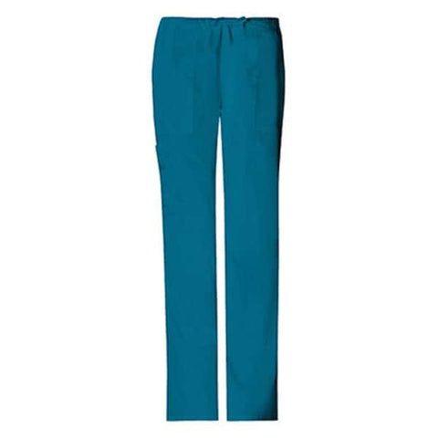 Cherokee Workwear Pant Scrub Cherokee 4044 Womens X-Large Petite Caribbean Blue Each - 4044P-CARWXL