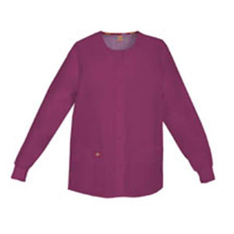 Dickies Jacket Warm-Up Womens Wine 5X Large 2 Pockets Each - 86306-WIWZ5X