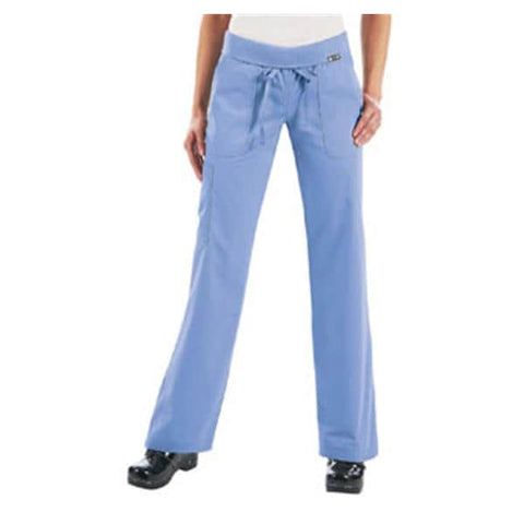 Koi by Kathy Peterson Scrub Pant 713 Womens X-Small Petite Ceil Blue Each - 713P-42-XS