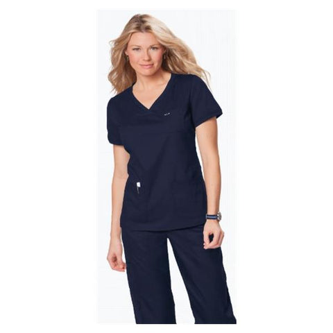 Koi by Kathy Peterson Shirt Scrub 247 Nicole Womens Large Navy Each - 247-12-L