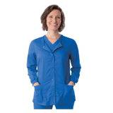 ScrubZone (R) by Landau Jacket Warm-Up Uniforms Womens Ceil Blue Large Each - 75221BCPL
