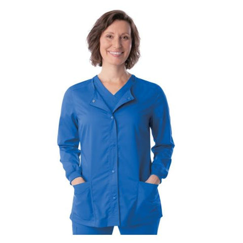 ScrubZone (R) by Landau Jacket Warm-Up Uniforms Womens Ceil Blue Large Each - 75221BCPL