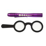 HANDHELD BAGOLINI STRIATED LENS SET WITH PENLIGHTS