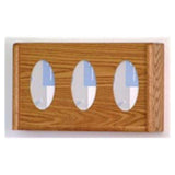 Wooden Mallet Glove Wall Rack 4-Pocket Wood Oval Medium Oak Each - GBW11-4MO