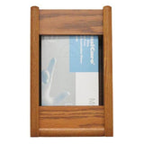 Wooden Mallet Glove Wall Rack 1-Pocket Wood Rectangle Medium Oak Each - GBS11-1MO
