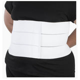 Deroyal Industries Inc Binder Compression Abdominal Elastic Three Panel White Size 9" 2X-Large Each - 13665010