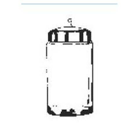 Profex Medical Products Jar Sundry 7x4-1/4" Clear Glass With Stainless Steel Cover Each - 2721