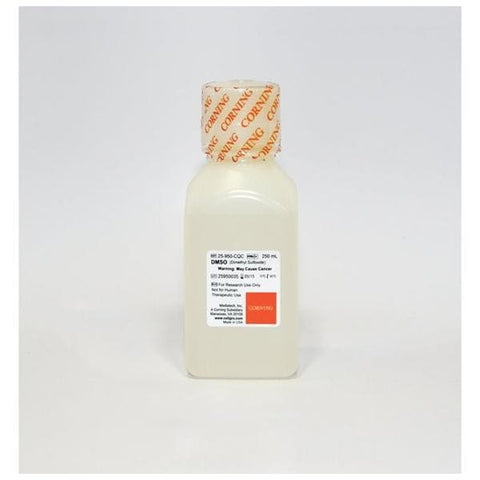 Corning Lifescience cellgro DMSO: Dimethyl Sulfoxide Solution 1x250mL Plastic Bottle Each - MT 25-950-CQC