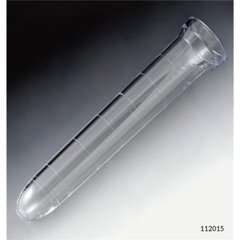 Globe Scientific Inc. Centrifuge Tube Polystyrene 12ml 21x105mm Round Bottom Non-Sterile 2000/Ca - 112015