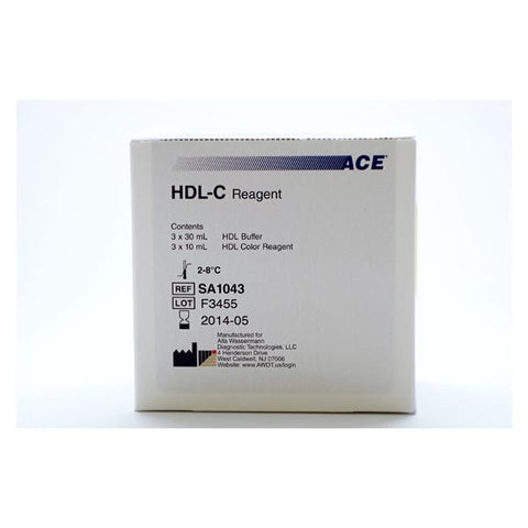 Alfa Wassermann,Inc. ACE HDL Cholesterol Reagent B:3x30mL/Color:3x10mL 300 Tests Each - SA1043