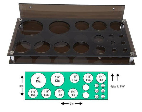 BRONZE PLEXIGLAS DRUG ORGANIZER