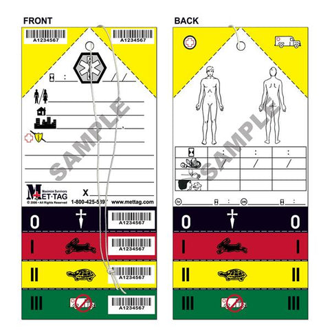 Mettag Products Tag Triage ID Synthetic 50/Package - MT-137