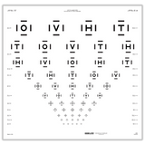 HOTV ETDRS CHART WITH 50% CROWDING BARS
