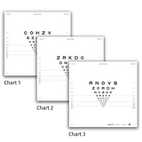 2000 SERIES ETDRS TRANSLUCENT DISTANCE CHARTS FOR 6.5 FEET/2 METERS