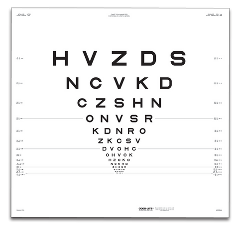 ETDRS ORIGINAL SERIES CHART R FOR 10 FEET/3 METERS