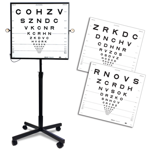 ESV3000 ETDRS VIEWER KIT WITH 2000 SERIES 13FT/4M CHARTS AND FLOOR STAND